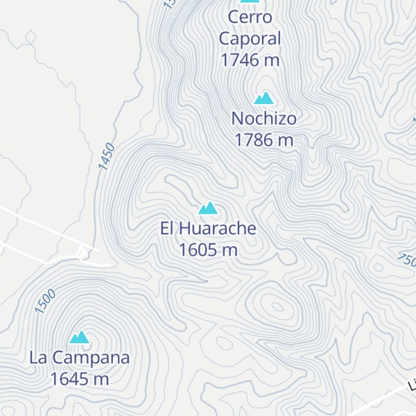 Map of El Huarache