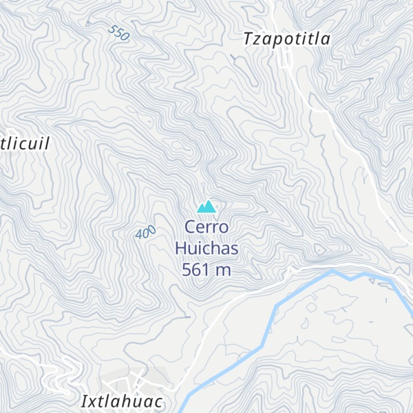 Map of Cerro Huichas