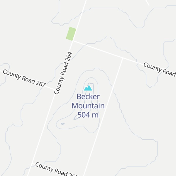 Map of Becker Mountain