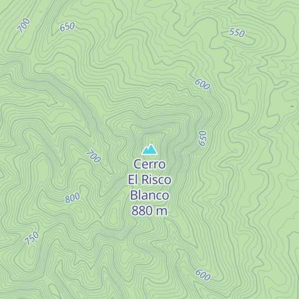 Map of Cerro El Risco Blanco