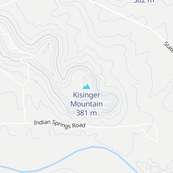 Map of Kisinger Mountain