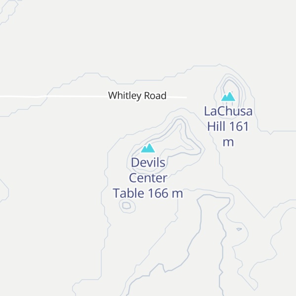 Map of Devils Center Table