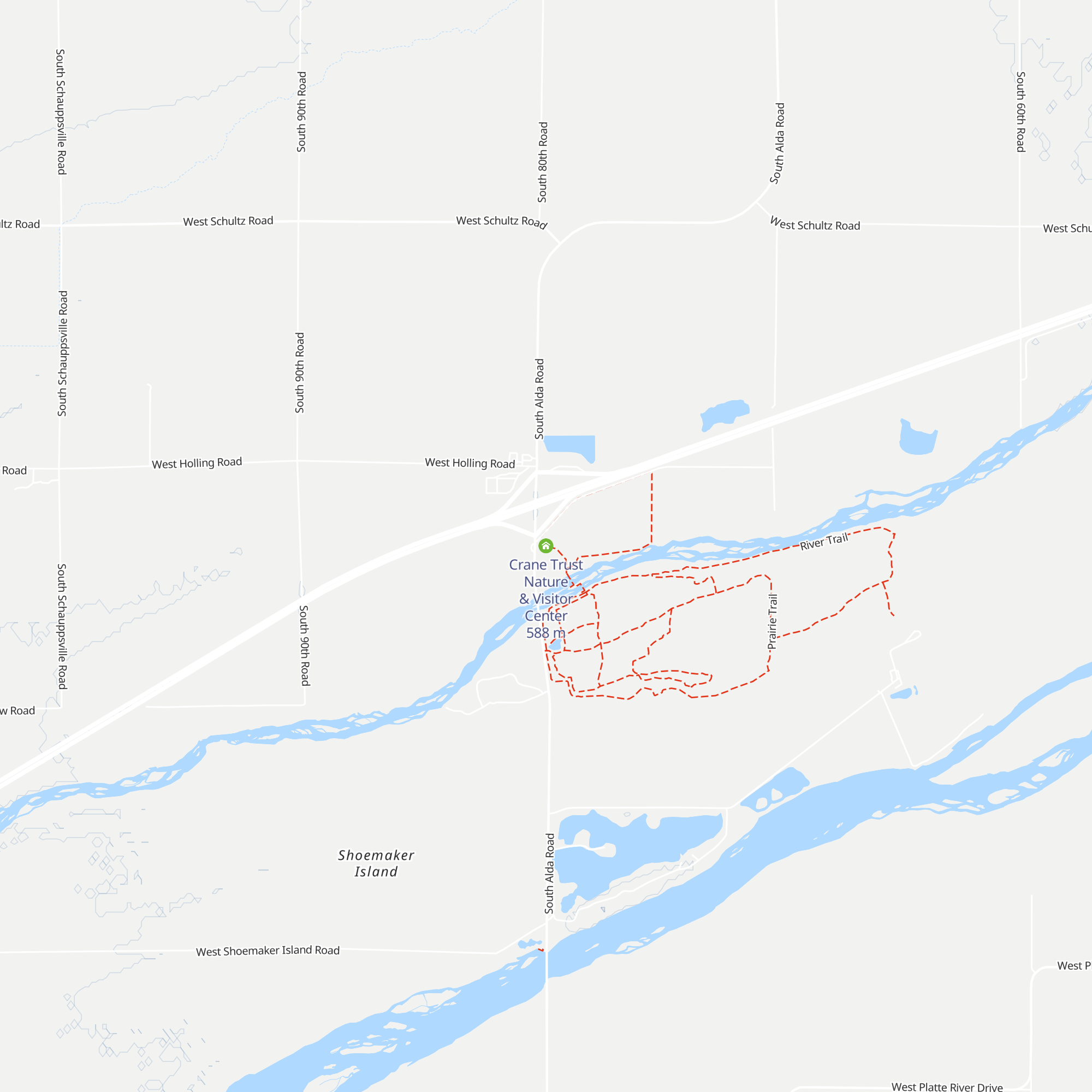 Crane Trust Nature & Visitor Center map