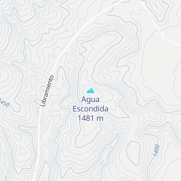 Map of Agua Escondida