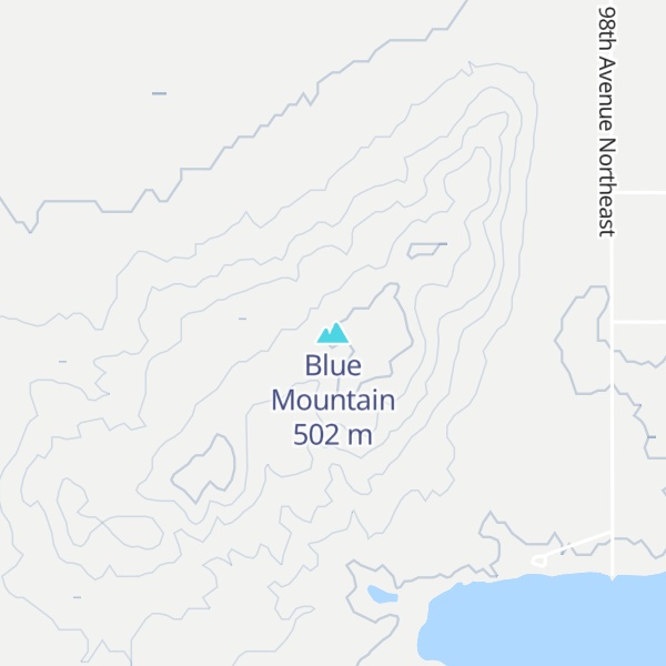 Map of Blue Mountain