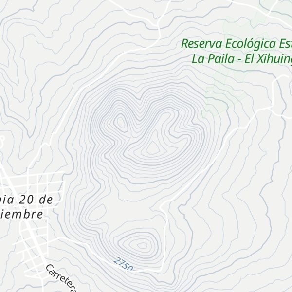 Map of Cerro Peñitas
