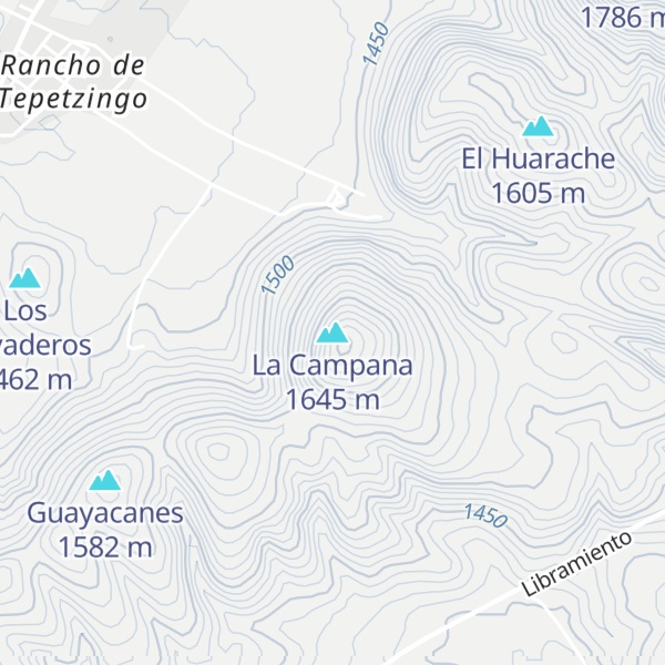 Map of La Campana