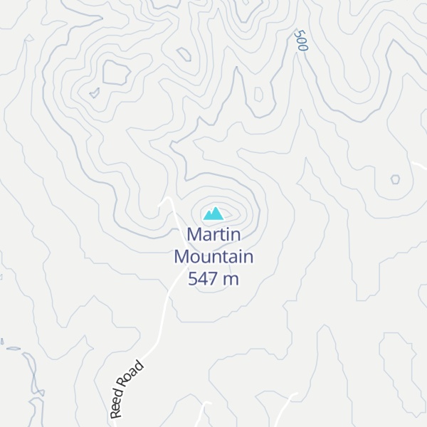 Map of Martin Mountain