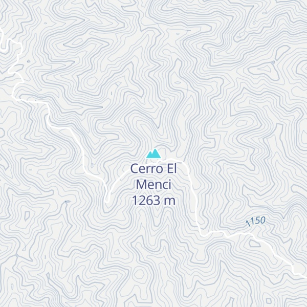Map of Cerro El Menci