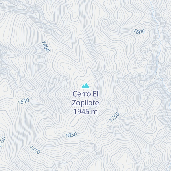 Map of Cerro El Zopilote