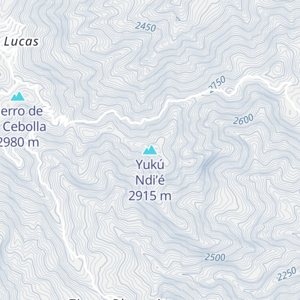 Map of Yukú Ndi’é