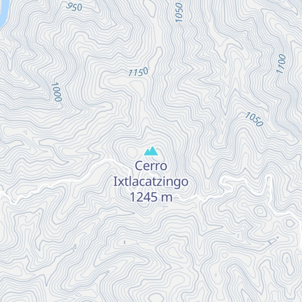 Map of Cerro Ixtlacatzingo