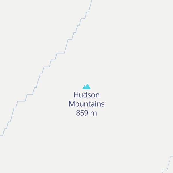 Map of Hudson Mountains