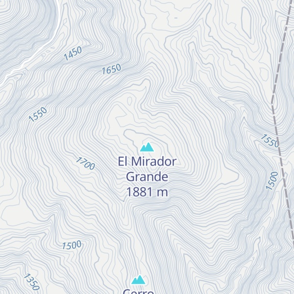 Map of El Mirador Grande
