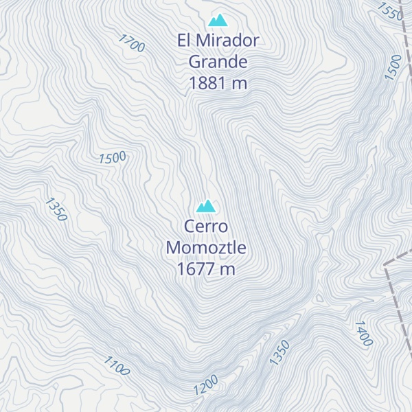 Map of Cerro Momoztle