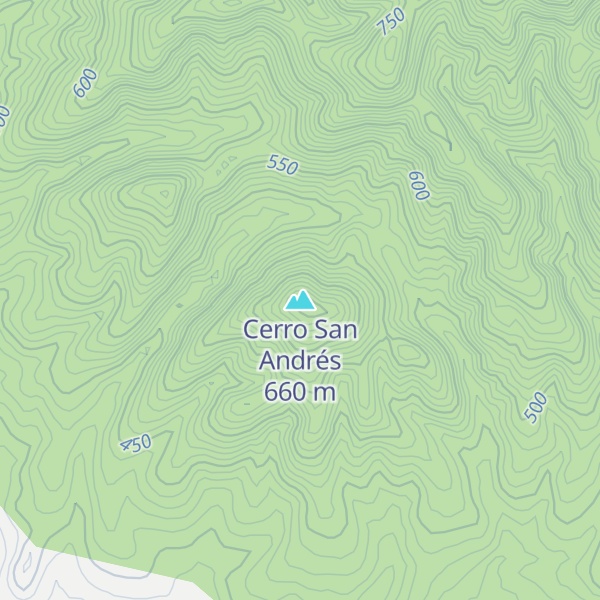 Map of Cerro San Andrés