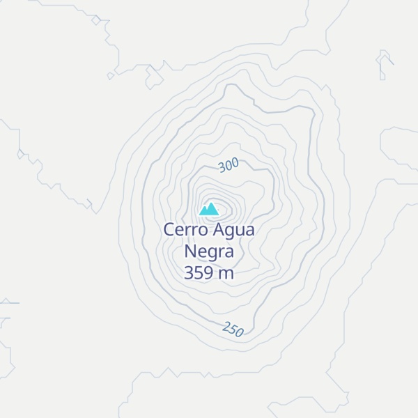 Map of Cerro Agua Negra