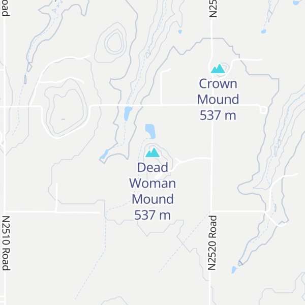 Map of Dead Woman Mound