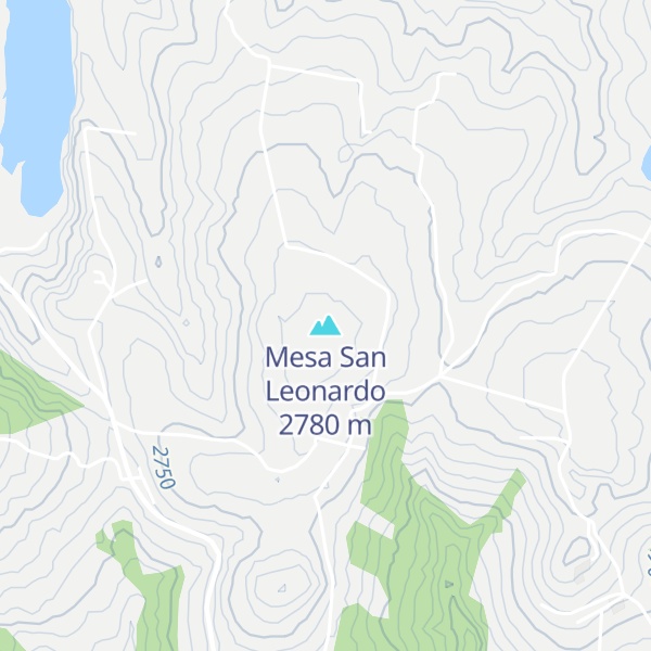 Map of Mesa San Leonardo