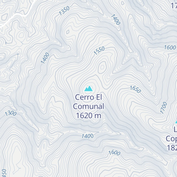 Map of Cerro El Comunal