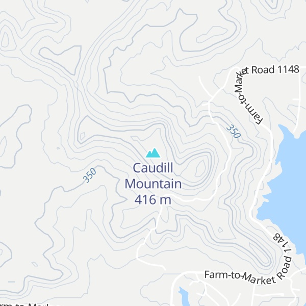 Map of Caudill Mountain