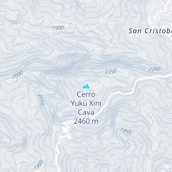 Map of Cerro Yukú Xini Cava