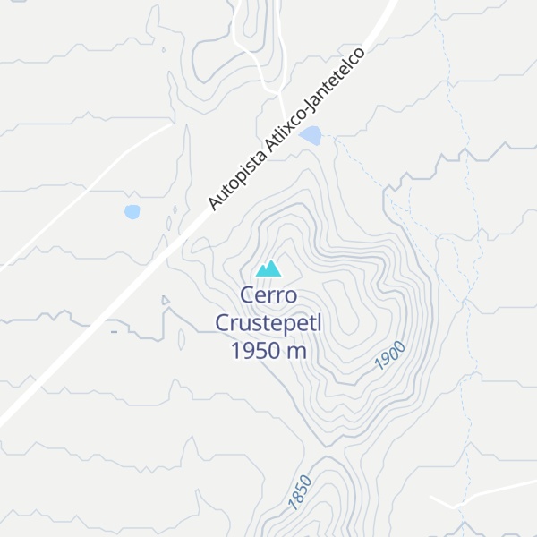 Map of Cerro Crustepetl