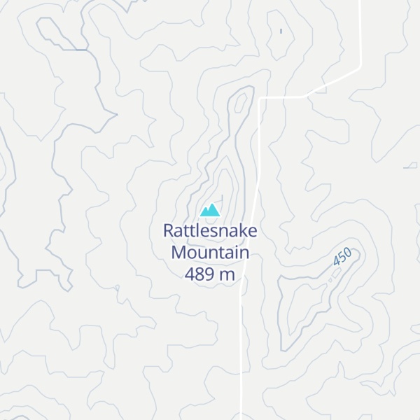Map of Rattlesnake Mountain