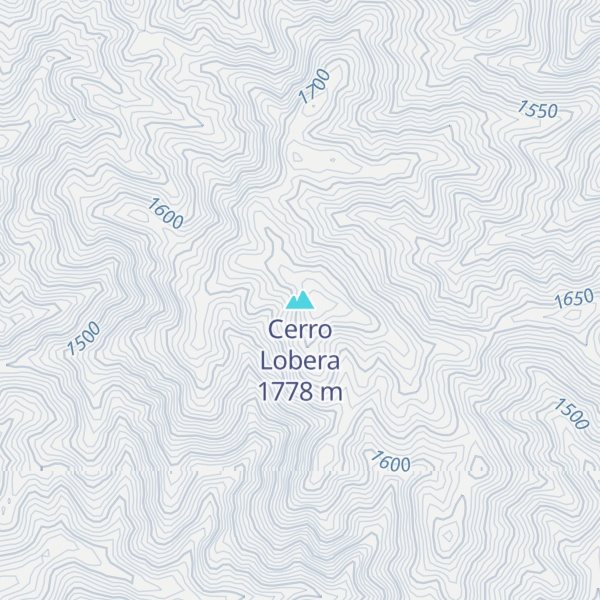 Map of Cerro Lobera