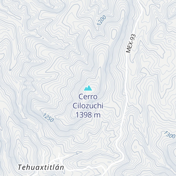 Map of Cerro Cilozuchi