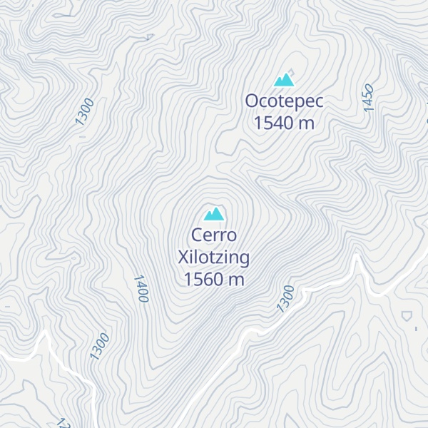 Map of Cerro Xilotzing