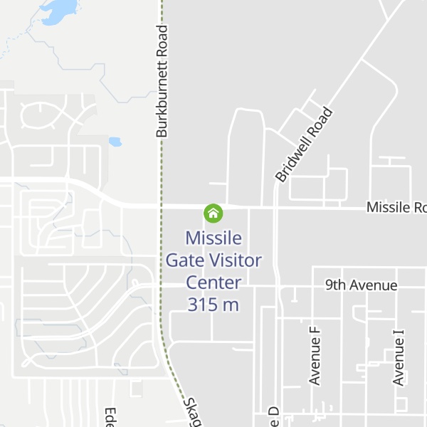 Map of Missile Gate Visitor Center