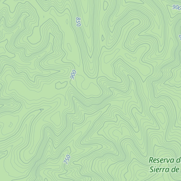 Map of Cerro La Parida