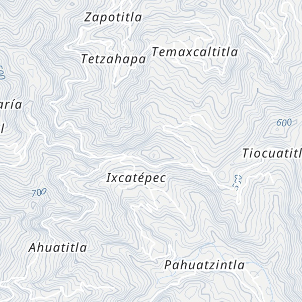 Map of Cerro Ixcatepec