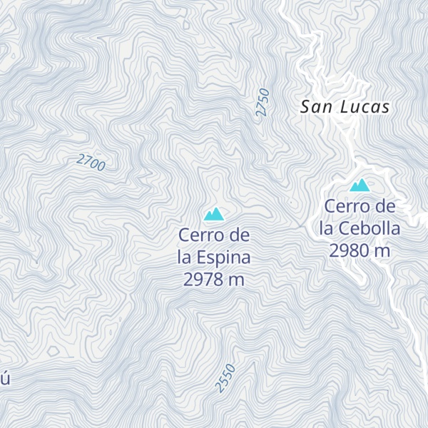 Map of Cerro de la Espina
