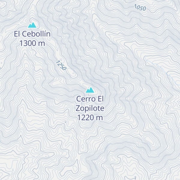Map of Cerro El Zopilote