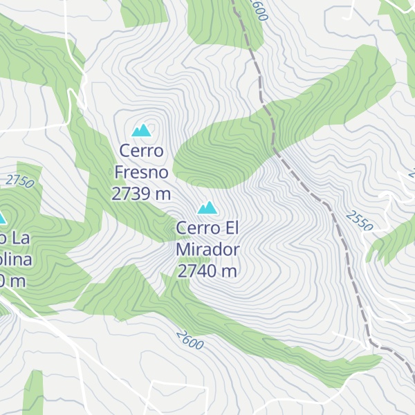 Map of Cerro El Mirador