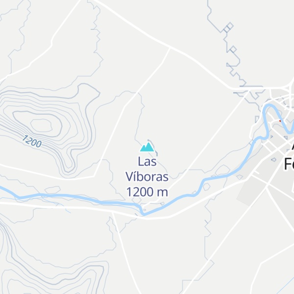 Map of Las Víboras