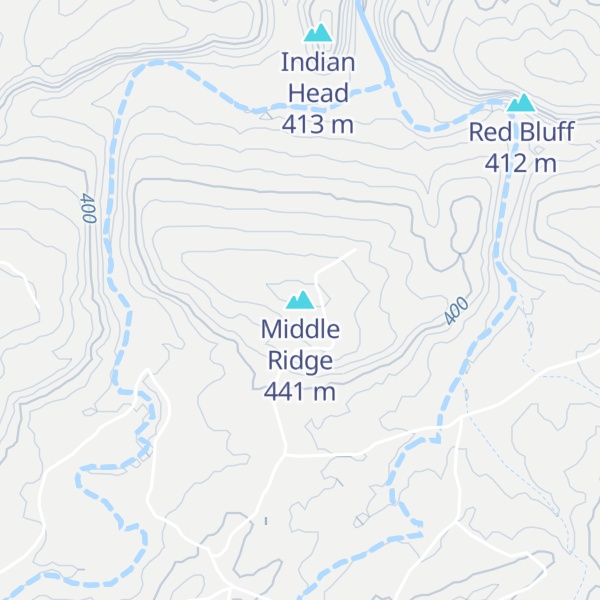 Map of Middle Ridge