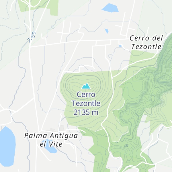 Map of Cerro Tezontle