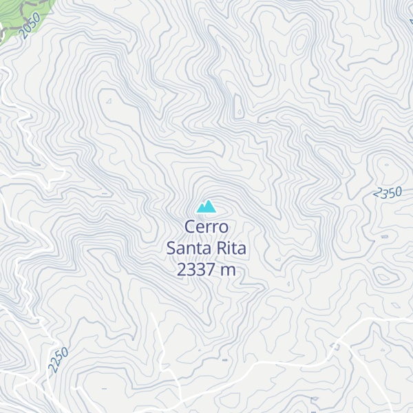 Map of Cerro Santa Rita