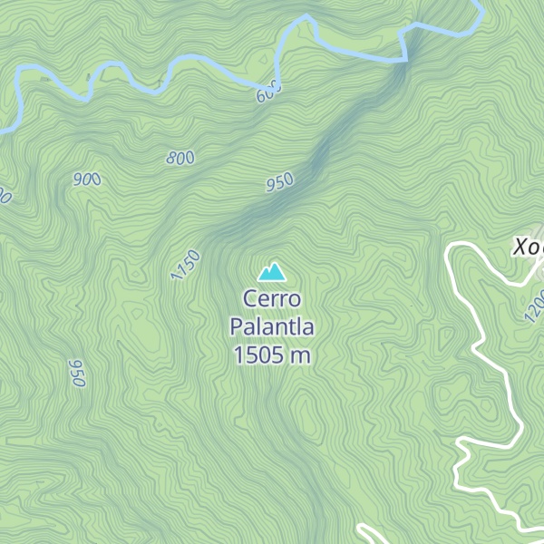 Map of Cerro Palantla
