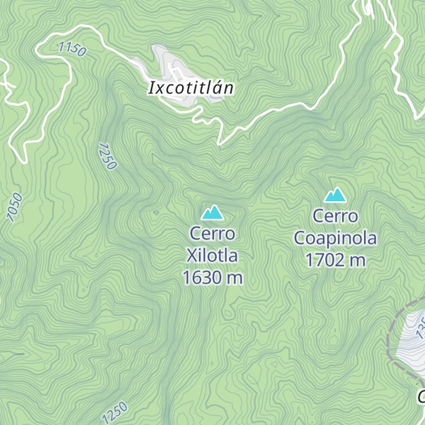 Map of Cerro Xilotla