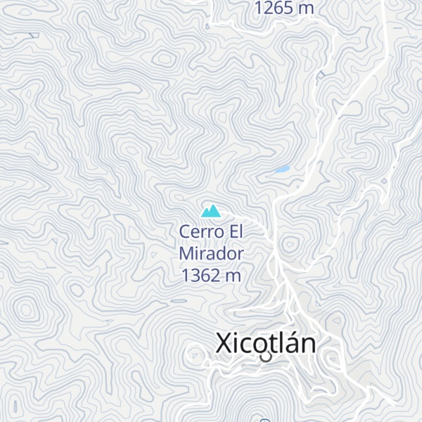 Map of Cerro El Mirador