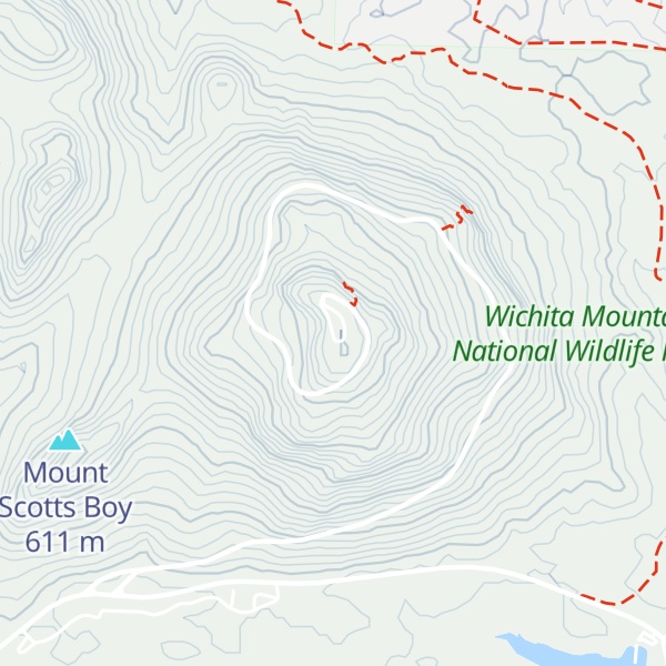 Map of Mount Scott