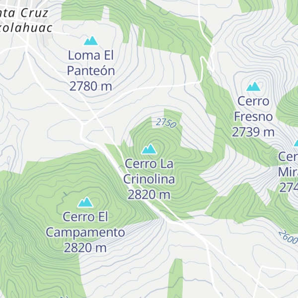 Map of Cerro La Crinolina