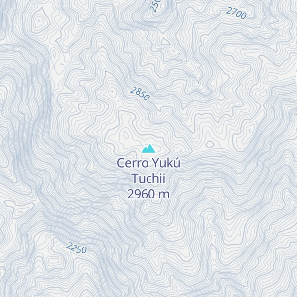 Map of Cerro Yukú Tuchii