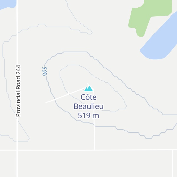 Map of Côte Beaulieu