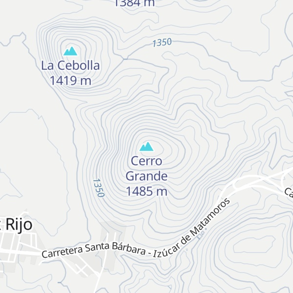 Map of Cerro Grande