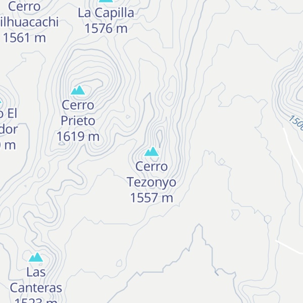 Map of Cerro Tezonyo